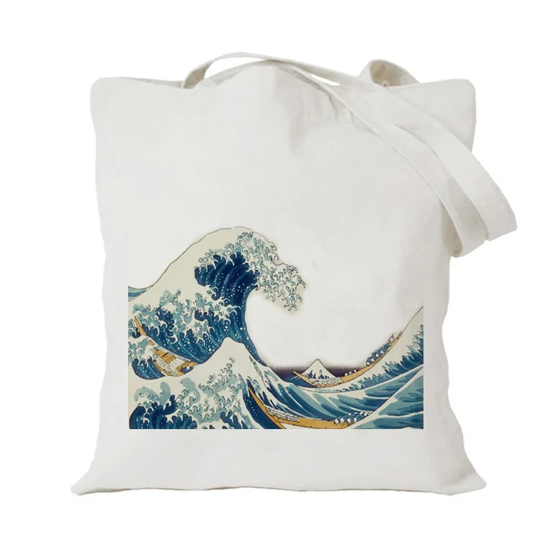 

2019 Foldable Women Canvas Shopping Bag Reusable Cloth Tote Bags Travel Storage Handbag Shoulder Bag Female Shopper Luxury