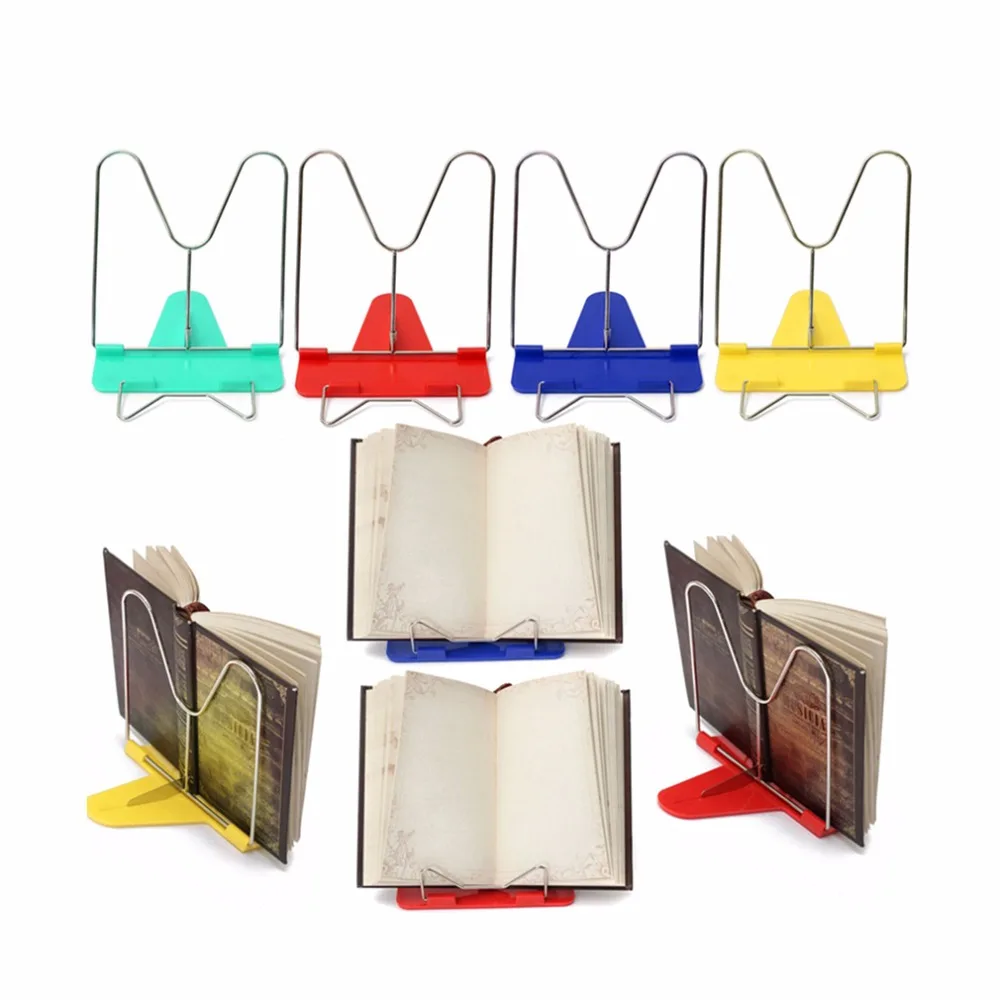 

1Pcs Portable Book Stand Adjustable Angle Foldable Reading Book Stand Document Holder Base Bookshelf Reading Office Supply Hot