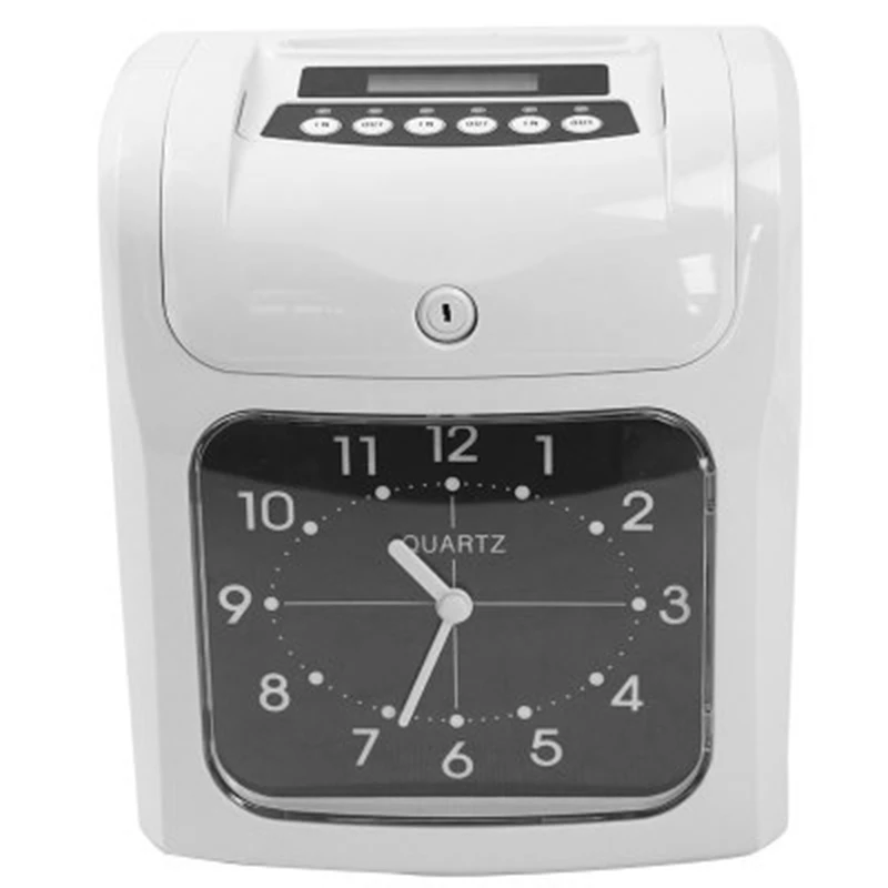 

Electronic Employee Time Clock Recorder Attendance Time Card Machine for Office Factory Warehouse Time Recording