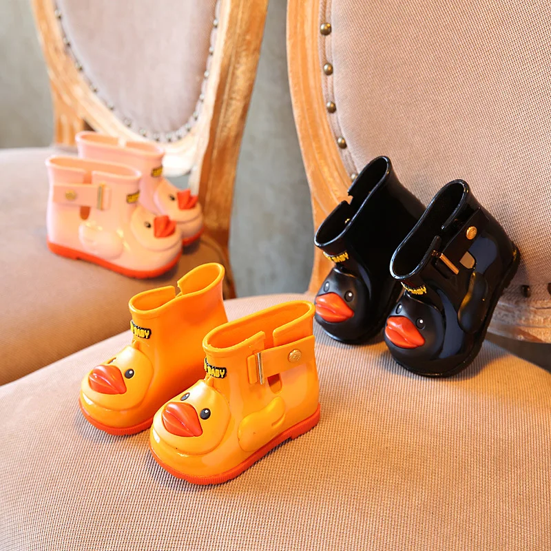 

2019 CHILDREN'S Rain Boots Baby BOY'S Girls Small tong yu xue Duck Anti-slip Rain Shoes