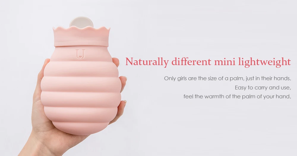 Xiaomi Jodan Judy 313/620 мл сумка для горячей воды Микроволновая печь нагревательная силиконовая бутылка зимний нагреватель с трикотажной крышкой