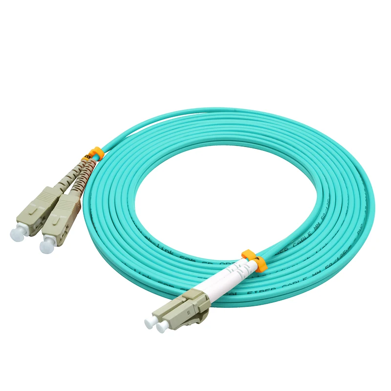 Оптоволоконный кабель OM3 AQUA 10GB Соединительный шнур 10 GIGABIT 50/125 30 м|multimode fiber optic