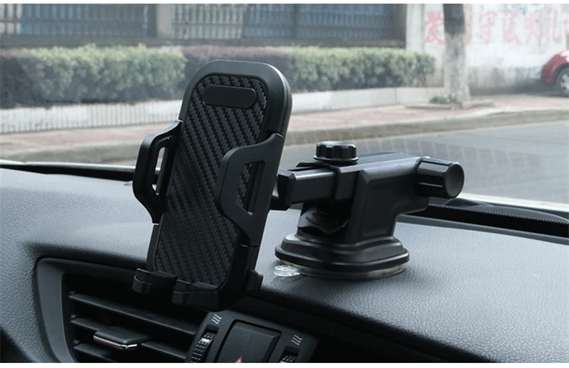 2022 New Long Arm Sucker Gravity Car Mobile Phone Holder Stand Universal Dashboard Clip Support For iPhone 11 PRO Accessories mobile holder for tripod