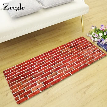 

Zeegle Stone Pattern Floor Mat Non-slip Kitchen Carpet Door Mat Children Bedroom Bedside Rug Foot Mat Tea Table Absorb Water Rug