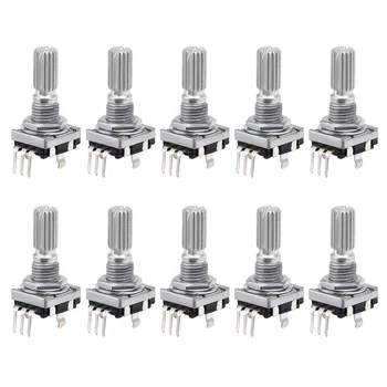 

uxcell 10 pcs 360 Degree Rotary Encoder Code Switch Digital Potentiometer EC11 5 Pins 20mm for Industrial Controls, Robotics