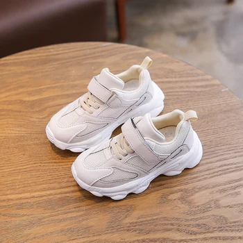 

Children Sports Shoes Mesh Autumn Girls Shoes Kids Thick Bottom Casual Sneakers Shock Absorption SH025