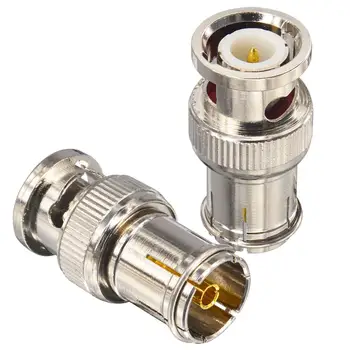 

10 Pieces BNC Male to PAL TV Female Connector TV Converter BNC Male to IEC PAL DVB-T TV Female