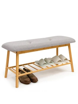 

Shoe change stool Nordic home door can sit shoe rack hanger hanger one entry shoe cabinet wear shoe stool