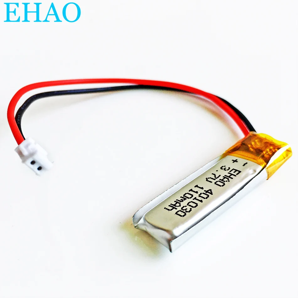 401030 3 7 V 110mAh JST ZH 1 5mm 2pin литий-полимерный LiPo аккумуляторная батарея для Mp3 GPS bluetooth