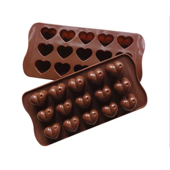 

New Heart Shape Silicone Chocolate Mould Truffle Valentine Jelly Ice Soap Candy Mould