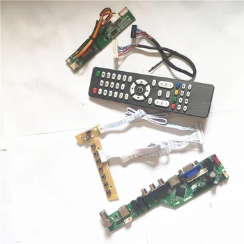 

For LP141X5-A LP141X6-A1IB 1CCFL LVDS 20Pin LCD panel Inverter+Remote+keyboard HDMI VGA AV USB RF T.V53 drive card board DIY kit