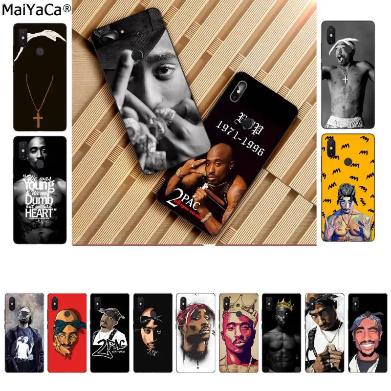 

MaiYaCa 2Pac Tupac Amaru Shakur Pattern TPU Soft Phone Accessories Cell Phone Case for Xiaomi8 9 se Redmi 6 pro 6A 4X 7 note 5 7