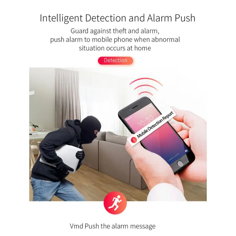 D9 Мини Wi-Fi камера 1080P ночного видения обнаружения движения видеокамера домашний монитор безопасности