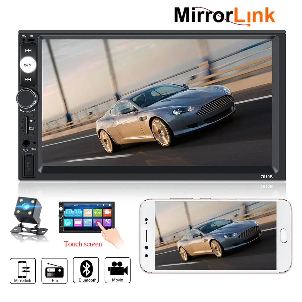 2 din автомагнитола 7 &quotHD Авторадио мультимедийный плеер 2DIN сенсорный экран Авто