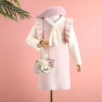 

2019 New Children Baby Knitting Sweater Navy Collar Dress , Princess Elegant Pullovers 5 pieces/lot, Wholesale