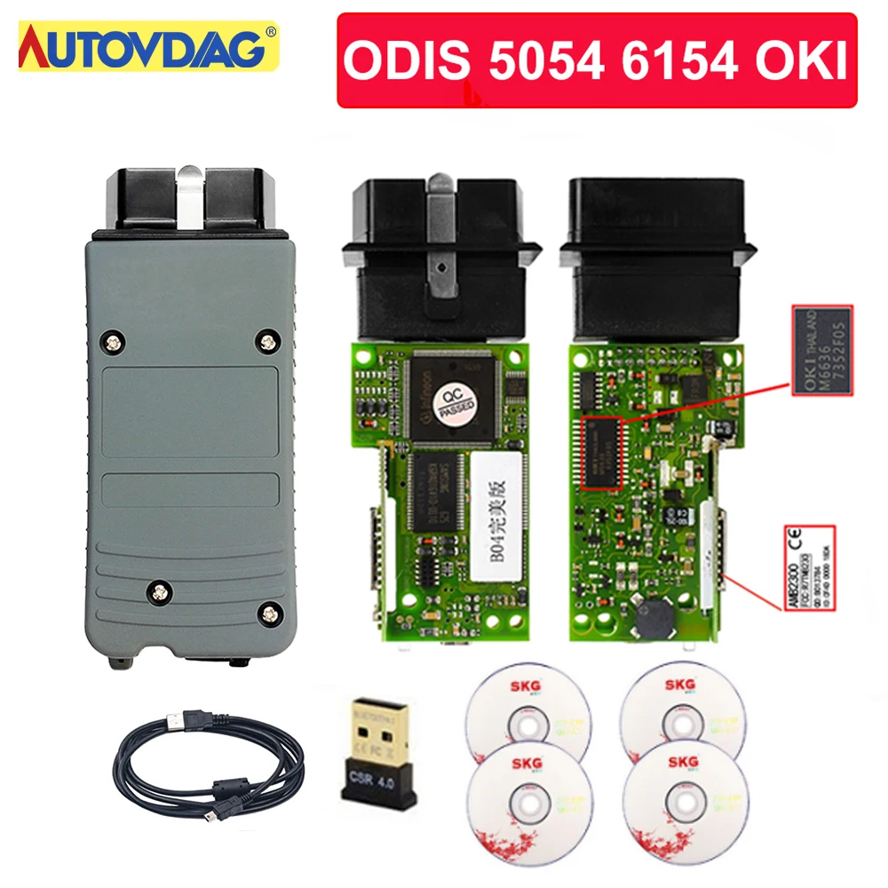 5054A ODIS V5.1.6 OBD2 5054 диагностический инструмент для vw оригинальный OKI Бесплатный keygen