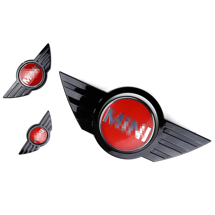Brand-New-ABS-Material-Black-Color-Emblems-Cover-For-Facelift-mini-cooper-R56-R60-R53-R50