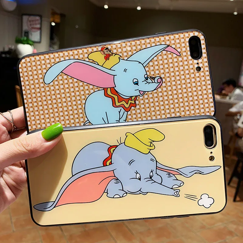 Роскошный милый картонный чехол для телефона Disneys из закаленного стекла для iPhone Xr X Xs Max iPhone 7 8 6 6s Plus