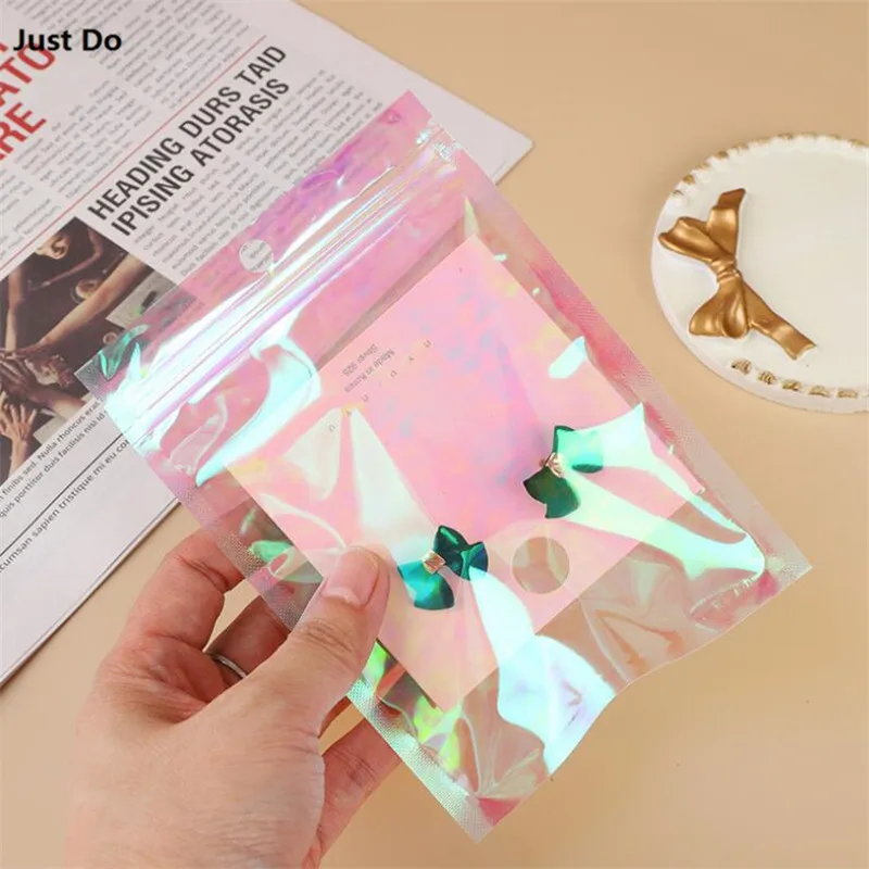 100Pcs Heart-Shaped Jewelry Bags - Clear Ziplock Storage For Earrings & Small Items, Perfect For Crafters & Small Businesses