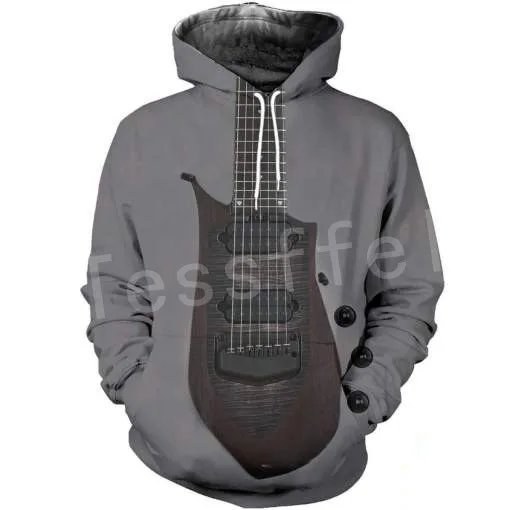 hoodies Tessffel музыка гитара красочные, бегом, для зала Harajuku повседневные забавные MensWomens в стиле "хип-хоп" 3dprint застежки-молнии/кофты/толстовки/куртка S-7 - Цвет: hoodies