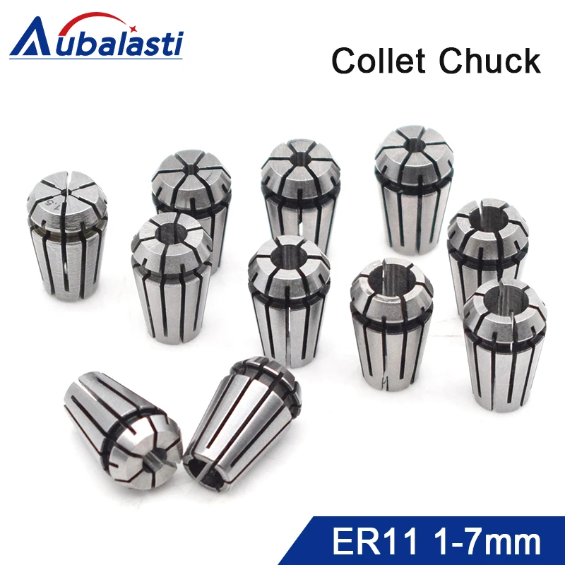 7X ER11 Spring Chuck Collet Set For CNC Milling Lathe Tool Engraving Machine C#