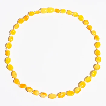 

Baby Amber Necklace Baltic Pure Natural White Honey Treasure Champion 35CM