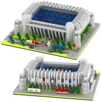 

YZ064-65 Portugal court or Real Madrid court particle assembled building block model boy gift