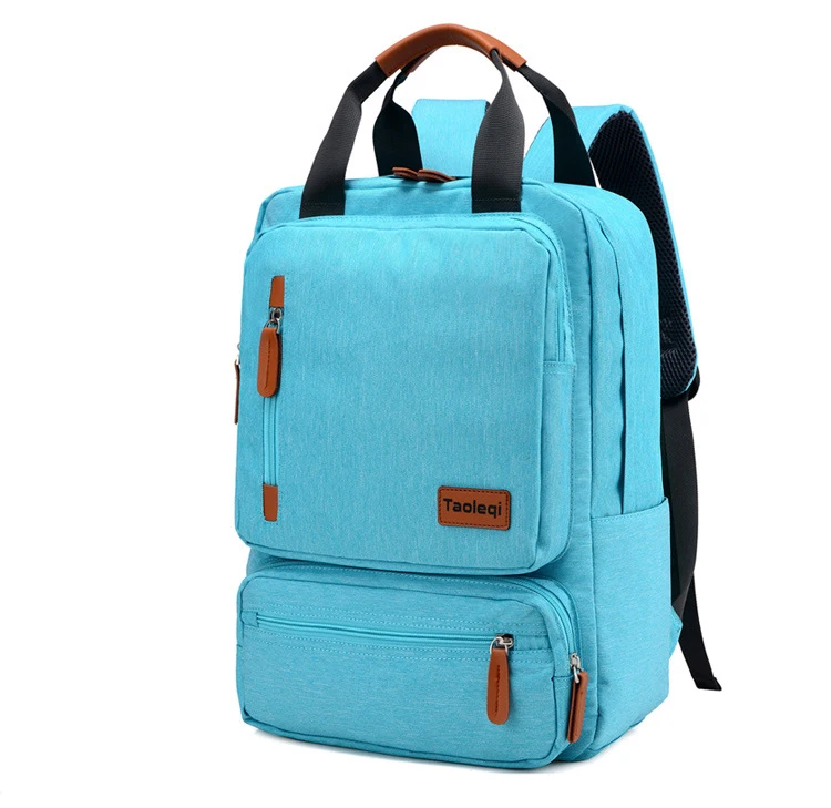 Унисекс, повседневный деловой мужской рюкзак для ноутбука, светильник, 15,6 дюймов, сумка для ноутбука,, Женский Противоугонный рюкзак для путешествий, школьная сумка для мужчин - Цвет: Light Blue
