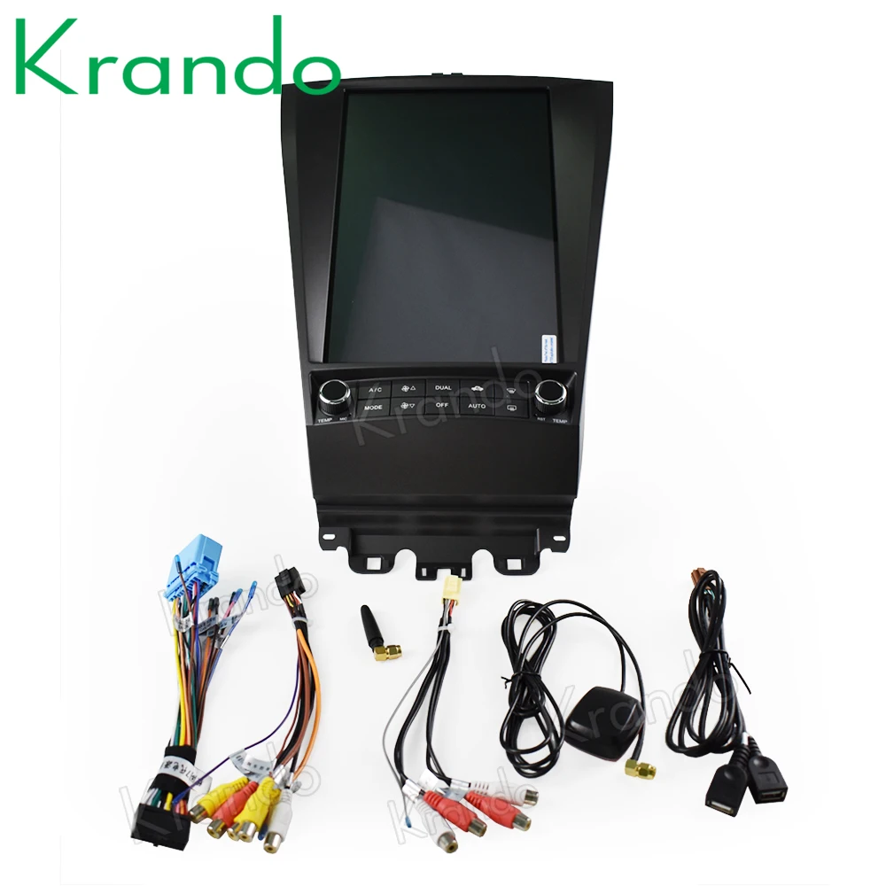 Discount Krando Android 8.1 12.1" Tesla Vertical screen car radio player for Honda accord 7 2003-2007 gps navigation system 5