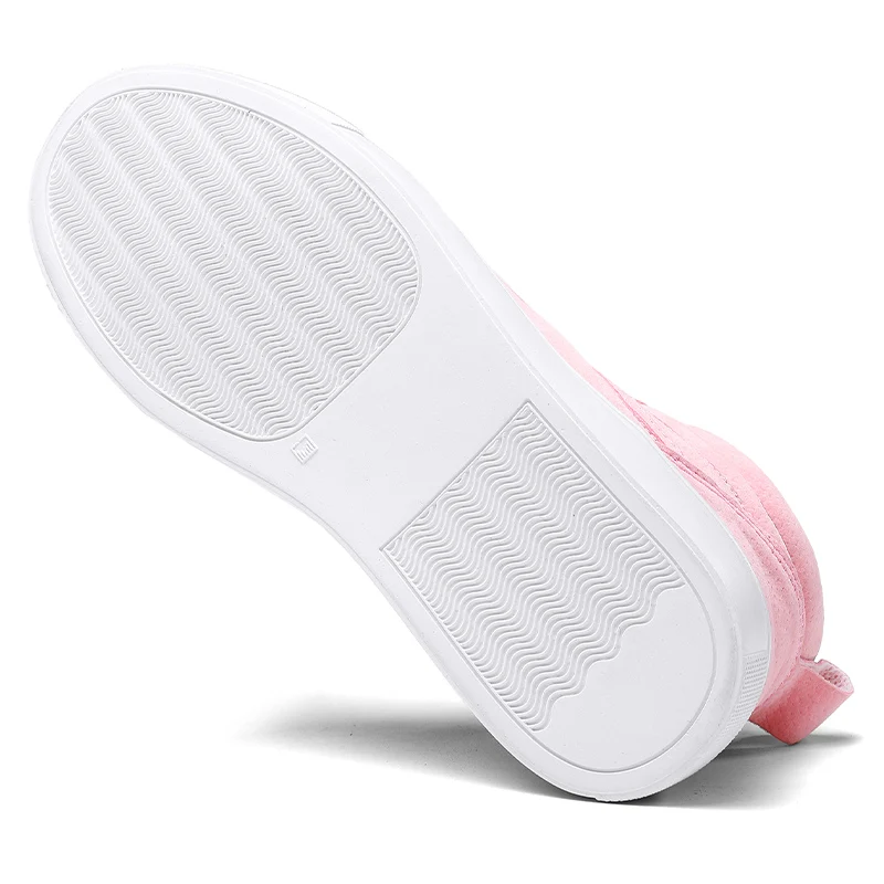 Г. Новая зимняя женская повседневная обувь с высоким берцем теплые короткие плюшевые однотонные кроссовки из флока на плоской подошве, Женская Вулканизированная обувь размер 35-41