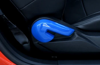 

For Ford Mustang 2015-2017 Accessories ABS Chair Back Adjustment Decorative Strips Trims 2 Pcs