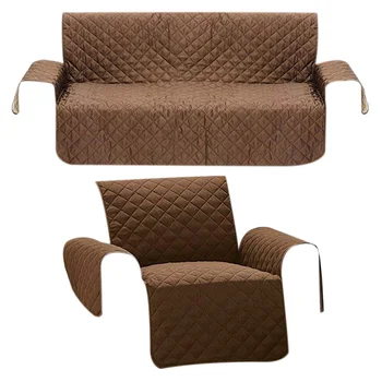 

Promotion! 2 Pcs Waterproof Sofa Cover Couch Slipcover Pet Dog Cat Kids Mat Furniture Protector , 1 Seat & 3 Seat
