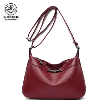

Solid color women shoulder bag for leather bags high quality crossbody bag Designer handbags Messenger bag bolso mujer