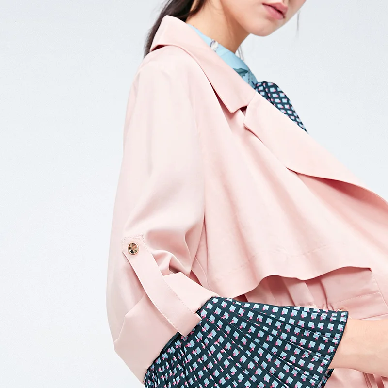 Vero Moda Женский отворот с воротником Mid Длинный плащ куртка женская| 318321517