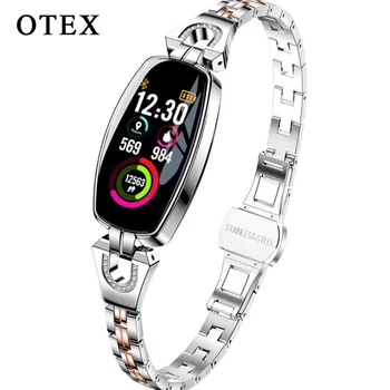 

H8 smart watch heart rate blood pressure sleep step female color screen waterproof Bluetooth For Android IOS Fitness Bracelet