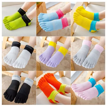 

New Women Socks Cotton Five Toes Mesh Short Happy High Quality Socks Women Hot Fashion Socks Women Sports