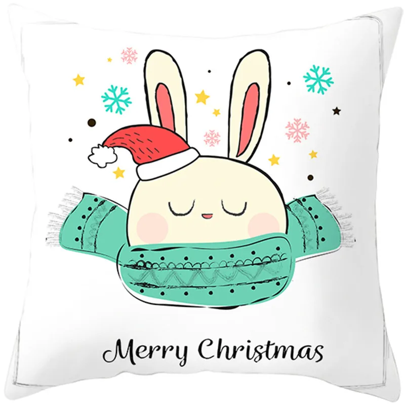 Fuwatacchi чехол для подушки с милым животным рисунком, Рождественский Стильный чехол для подушки, домашний диван, автомобильная декоративная наволочка - Цвет: PC11277