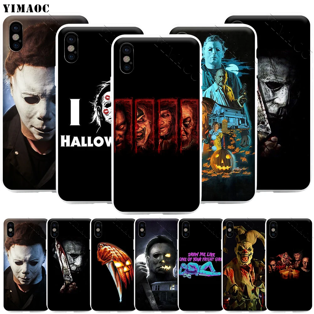 Чехол YIMAOC для телефона с рисунком Хэллоуина Ужасы ночи iPhone 11 Pro XS X XR Max 8 7 6 6S Plus SE 5S |