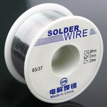Bobine de fil à souder en étain et plomb, 0.8mm, 2% mm, 1 pièce