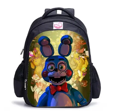 16 дюймов рюкзак Five Nights At Freddys для подростков, рюкзак Bonnie Freddy для мальчиков и девочек, школьные сумки, рюкзаки, детские сумки - Цвет: photo color