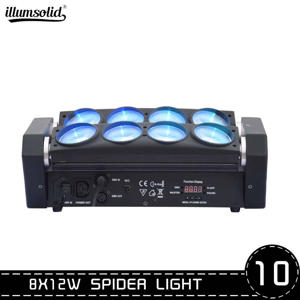 

LED Beam Moving Head DJ Spider Light DMX512 RGBW Color Changing for Disco KTV Club Party 10pcs/lot