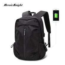Героический рыцарь, usb зарядка, рюкзак для ноутбука, 15,6 дюймов, мужские школьные сумки для мальчиков-подростков, Школьный Рюкзак Для Путешествий, мужской рюкзак Mochilas