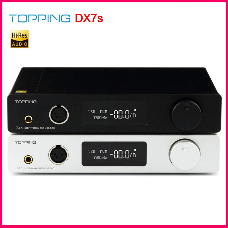 TOPPING DX7s 2 * ES9038Q2M 32 бит/768K DSD512 полный сбалансированный DAC и усилитель для наушников