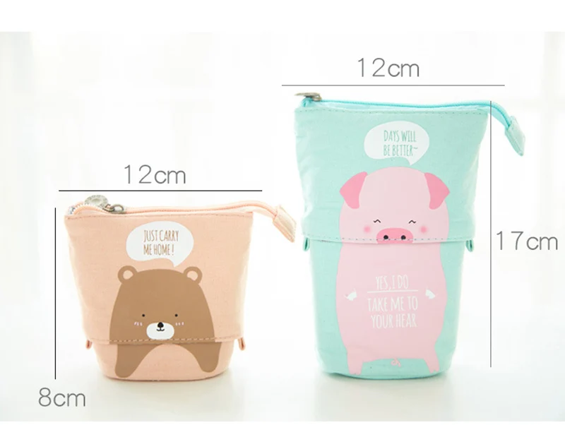 Cute Unicorn Pencil Case School Pencil Case for Girls Boys Penal Pen Box Cat Telescopic Stationery Bag Kit Large Pouch Supplies