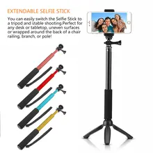 Карманный ручной selfie палку стержень штатив стабилизации держатель Регулируемый selfie палку для съемки под водой портативная ручка крепление штатива Камера штатива-треноги