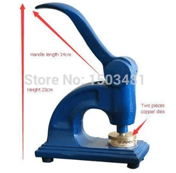 

Heavy Desk Embossing Seal Press for Photo Card and Pvc Card /Common Metal Handle Press Stamp