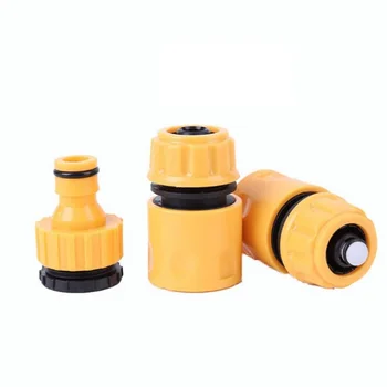

2 Set DN15 3-in-1 ABS Water Connector Kit Soft Water Pipe Quick Connection Nipple Stopper Water Gun Sprayer Special Connector