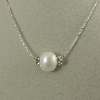 

Unique Pearls Jewelry Store Newest Style Shell Pearl Necklace Rhinestone Beads Sea Shell Pearl Jewelry Wedding Fine Jewelry