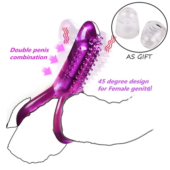 

Men's Vibrating Pleasure Ring Wearable Massager with 10 Different Modes for Couples Extend Common Enjoyment Time