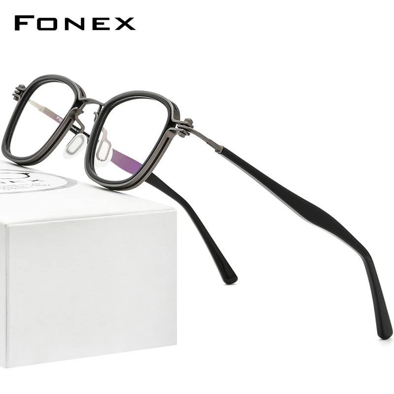

FONEX Очки мужские и женские в ретро стиле без винтов, из ацетатного сплава